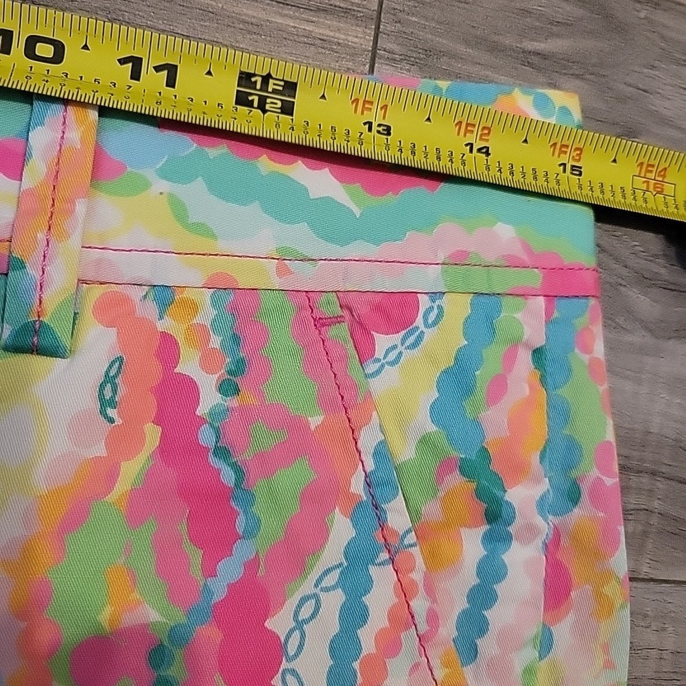 Lilly Pulitzer Shorts Womens 0 Multicolor The Callahan Shorts 5" Inseam 19277 - Picture 10 of 12